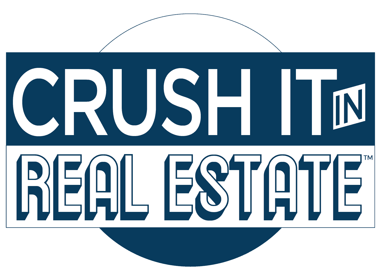 crush it in real estate blue logo