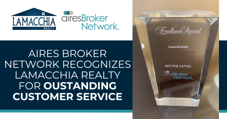 aires broker network recognition for lamacchia realty award