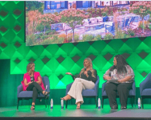 Sarah Hatch speaking on LeadingRE panel