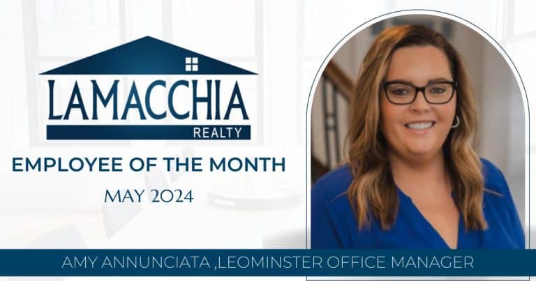 Amy Annunciata Employee of the Month - May 2024 at Lamacchia Realty