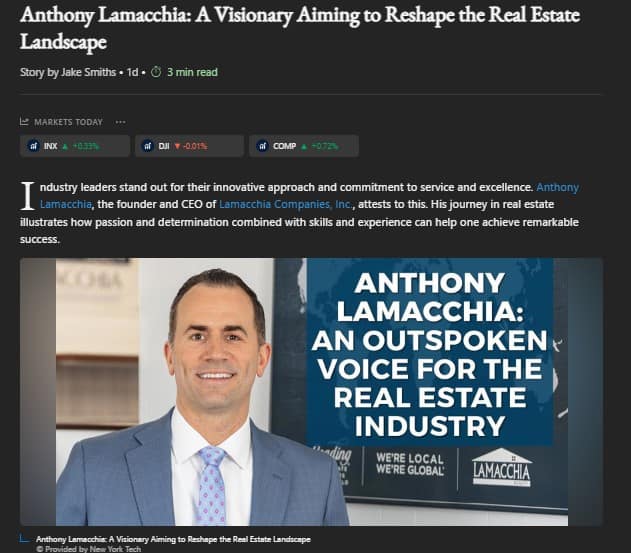 Anthony Lamacchia MSN Article, Screenshot