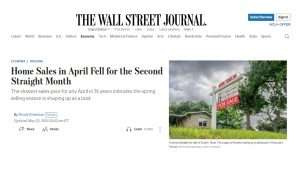 AL quoted in wall st journal 0525
