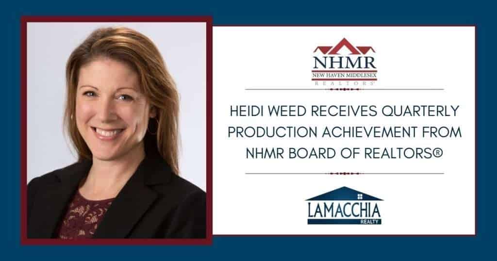 heidi weed quarterly production achievement