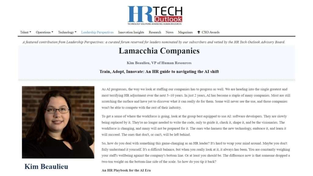 HR Tech Kim In the news